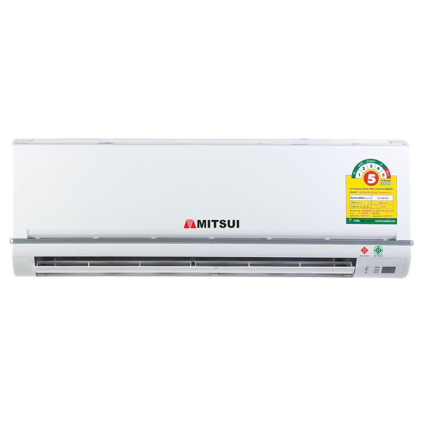 MITSUIเครื่องปรับอากาศ แบบติดผนัง รุ่นประหยัดไฟเบอร์5ขนาด18,333.36 btu./hr. (สีขาว) image