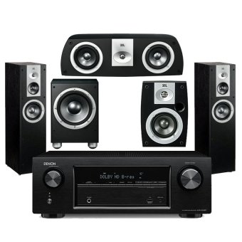 DENON AVR-X520 + JBL STAGE + JBL VOICE + JBL TOUR + JBL SUB10 (Black) image