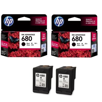 HP 680 (F6V27AA) INK Black สีดำ – 2 ตลับ