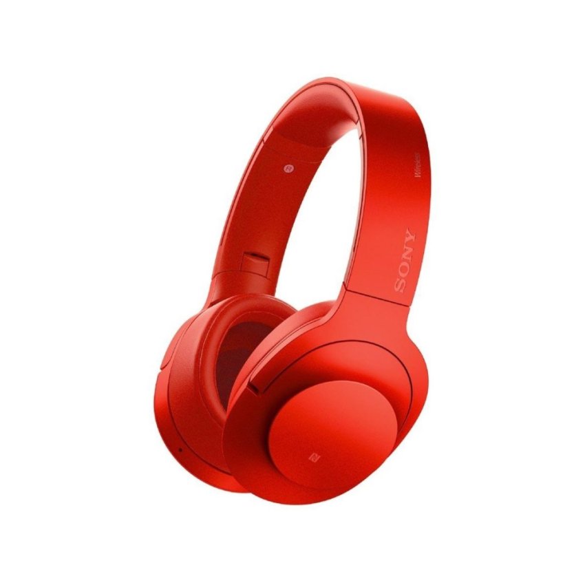SONY Wireless Noise Canceling Headphone h.ear on Wireless NC MDR - 100ABN: High Resolution Support Bluetooth / LDAC / NFC Supported Microphone / Handsfree Call Available - intl image