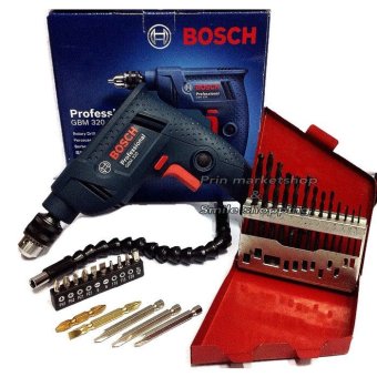 BOSCHสว่านไฟฟ้า2หุน รุ่นGBM320 + ข้อต่ออ่อน+ดอกไขควง20ชิ้น+C/Pดอกสว่าน เจาะเหล็ก13ตัว/ชุด BOSCHสว่านไฟฟ้า2หุน รุ่นGBM320 + ข้อต่ออ่อน+ดอกไขควง20ชิ้น+C/Pดอกสว่าน เจาะเหล็ก13ตัว/ชุด