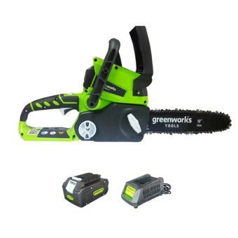 greenworks เลื่อย (แบตเตอรี่ 4 Ah 24v.) ไร้สาย เลื่อยโซ่ 10 greenworks เลื่อย (แบตเตอรี่ 4 Ah 24v.) ไร้สาย เลื่อยโซ่ 10