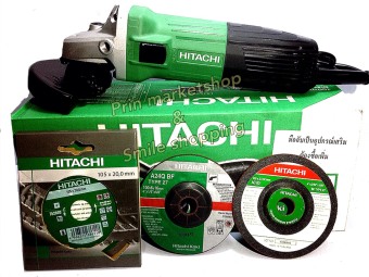 HITACHIเครื่องเจียร4นิ้ว รุ่นG10SS2+HITACHIใบเจียรหนา 4 HITACHIเครื่องเจียร4นิ้ว รุ่นG10SS2+HITACHIใบเจียรหนา 4