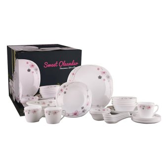 Standard Promotion ชุดจานและชาม Opal ลาย Sweet Oleander 24 ชิ้น image