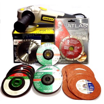 STANLEYเครื่องเจียร4นิ้วSTEL810+HITACHIใบเจียรหนา 4 STANLEYเครื่องเจียร4นิ้วSTEL810+HITACHIใบเจียรหนา 4