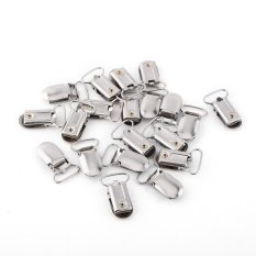 20 Pcs Metal Holder Insert Pacifier Tone Suspender Clips Mitten 25mm 1" - intl โปรโมชั่น 20 Pcs Metal Holder Insert Pacifier Tone Suspender Clips Mitten 25mm 1" - intl ถูกๆ