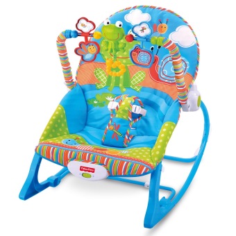 baby_kidsonline เปลโยกทรงสปอร์ตระบบสั่น (สีฟ้า) image