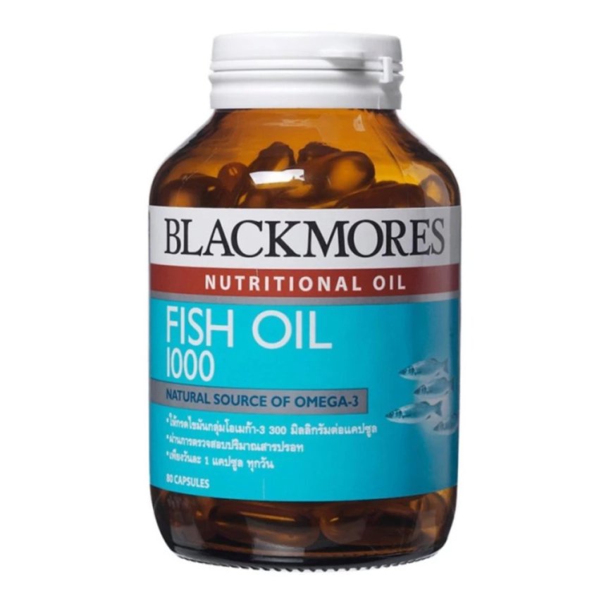 ดูภาพ Blackmores ผลิตภัณฑ์เสริมอาหาร Fish oil 1000 mg. (80เม็ด) เพิ่มเติม Blackmores ผลิตภัณฑ์เสริมอาหาร Fish oil 1000 mg. (80เม็ด)