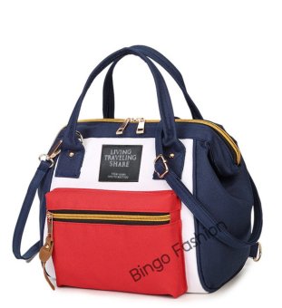 Wonderful Bingo fashion Japan Women Bag กระเป๋าสะพายข้างสำหรับผู้หญิง (Bluered) image