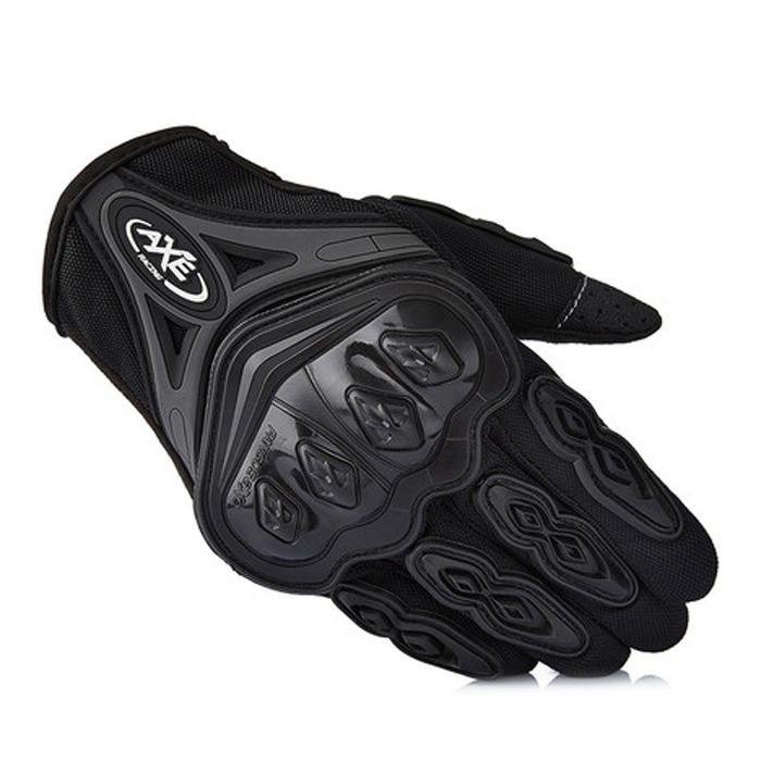 ดูภาพ AXE ST-07 Motorcycle Cross-Country Racing Bicycle Riding Protective Gloves Touch Screen Gloves(BLACK)(Size:L)(...) - intl เพิ่มเติม AXE ST-07 Motorcycle Cross-Country Racing Bicycle Riding Protective Gloves Touch Screen Gloves(BLACK)(Size:L)(...) - intl