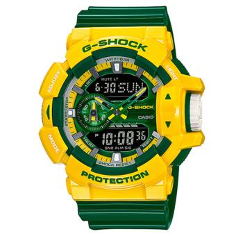 Casio G-Shock กรอบและสาย รุ่น GA-400CS-9A (สีเหลือง/เขียว)