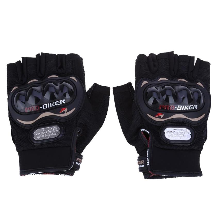 ดูภาพ Paired Half-finger Motorcycle Gloves Motorbike Outdoor Sports Riding Breathable Protective Gears(BLACK)(Size:M?)(...) - intl เพิ่มเติม Paired Half-finger Motorcycle Gloves Motorbike Outdoor Sports Riding Breathable Protective Gears(BLACK)(Size:M?)(...) - intl