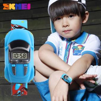 SKMEI นาฬิกา 1241 เด็กสร้างสรรค์นาฬิกาการ์ตูนรถเด็กดิจิตอลนาฬิกาแฟชั่นสำหรับผู้ชายชุดนาฬิกาข้อมือ