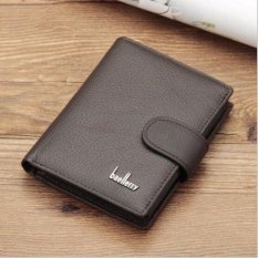 Baellerry กระเป๋าสตางค์ ผู้ชาย กระเป๋าเงิน กระเป๋าตัง บาง ทรงสั้น Wallet Mens Luxury Leather Credit/ID Card Holder Baellerry Billfold Coin Purse - Brown