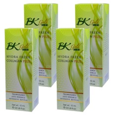 Bo Bongkosh Gold Plus Hydra Fresh Collagen Plus บี เค โกลด์ ไฮดร้า คอลลาเจน พลัส บำรุงผิวอ่อนเยาว์ ใส เด้ง 15ml. (4 กล่อง) Bo Bongkosh Gold Plus Hydra Fresh Collagen Plus บี เค โกลด์ ไฮดร้า คอลลาเจน พลัส บำรุงผิวอ่อนเยาว์ ใส เด้ง 15ml. (4 กล่อง)