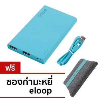 Eloop Power Bank เพาเวอร์แบงค์ แบตสำรอง 11000mAh รุ่น E12 Blue (<br/>สีฟ้า ), โปรโมชั่นพิเศษประจำปี 2016, แบตเตอรี่สำรอง ราคาเริ่มต้นที่ 199บาท image