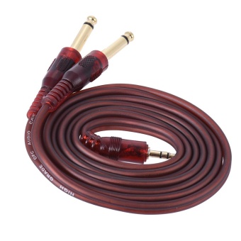 15m-5ft-stereo-audio-cable-cord-wire-35mm-1834-male-to-dual-635mm -1434-ts-male-plug-for-computer-mixer-mixing-console-intl-1505165327-16520434- ...