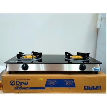 เตาแก๊ส 2 หัวหน้ากระจกนิรภัย(ตั้งโต๊ะ) Dyna Home DH-8718 F สแตนเลส