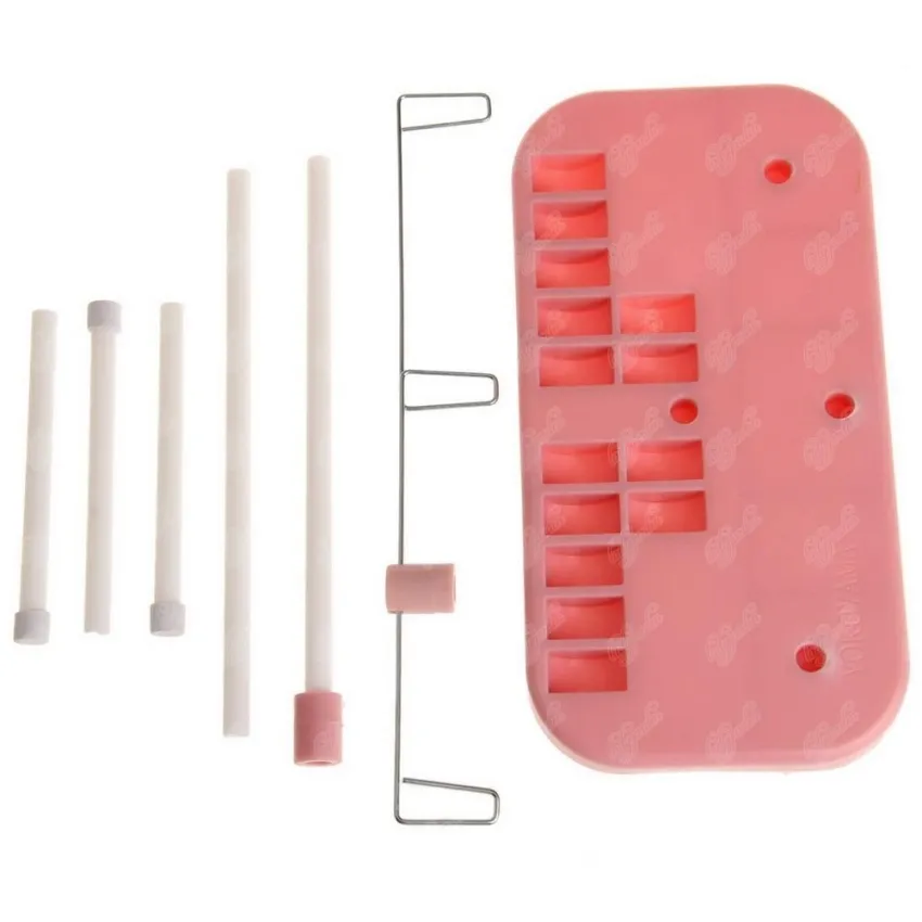 จักรเย็บผ้ามือถือ 3 Embroidery Thread Spool Holder Rack Stand Sew