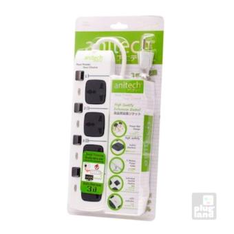 2560 Anitech ปลั๊กพ่วง 4 ช่อง รุ่น H304-WH (สีขาว)
