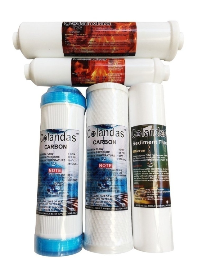 Colandas ไส้กรองน้ำ 5 ขั้นตอนครบชุด คุณภาพดี