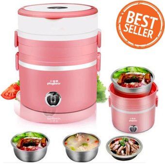 เสนอราคา Hot item Electric Lunch Box กล่องใส่อาหารไฟฟ้าอเนกประสงค์ 3 ชั้น แบบพกพา 3 in 1 อุ่น หุง ต้ม ในเครื่องเดียว- Pink Series ประกาศขาย Hot item Electric Lunch Box กล่องใส่อาหารไฟฟ้าอเนกประสงค์ 3 ชั้น แบบพกพา 3 in 1 อุ่น หุง ต้ม ในเครื่องเดียว- Pink Series