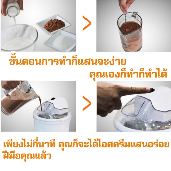 Hot Item เครื่องทำไอศครีมโฮมเมด Ice Cream Maker รุ่น RC-BJ1 (White) May 2018 - 2 Hot item เครื่องทำไอศครีมโฮมเมด Ice Cream Maker รุ่น RC-BJ1 (White) - 2