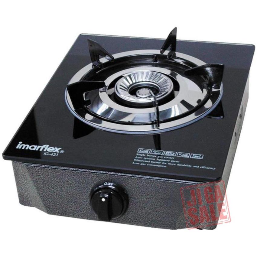 IMARFLEX เตาแก๊สหัวเดียวพื้นกระจก รุ่น IG-431