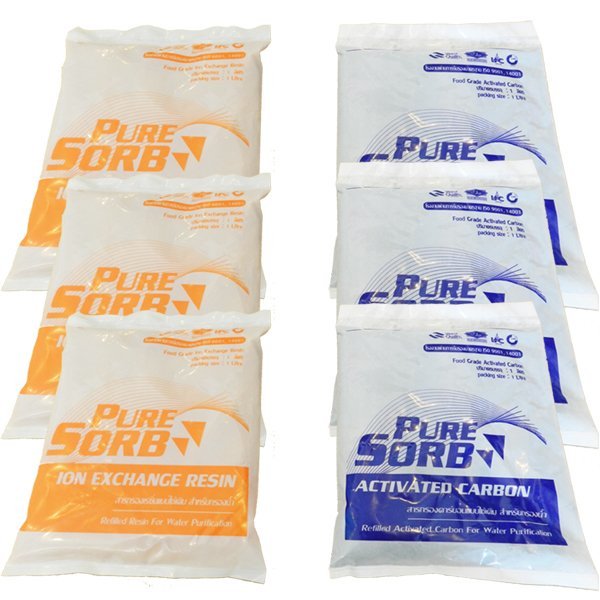 Pure Sorb สารกรองน้ำ คาร์บอนและเรซิน (6 ถุง)