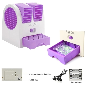 พัดลมไอน้ำพกพา USB MINI FAN Air HB-168 (สีฟ้า) June 2018 - 4 พัดลมไอน้ำพกพา USB MINI FAN Air HB-168 (สีฟ้า) - 4