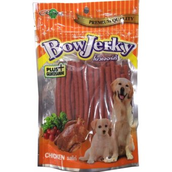 Bow Jerky CHICKEN Flavoured 250g โบว์เจอร์กี้ (กลิ่นไก่) 250 กรัม(2 Unit) Bow Jerky CHICKEN Flavoured 250g โบว์เจอร์กี้ (กลิ่นไก่) 250 กรัม(2 Unit)