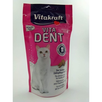 Vitakraft Vita Dent ขนมแมว ดูแลสุขภาพฟัน 75g Vitakraft Vita Dent ขนมแมว ดูแลสุขภาพฟัน 75g