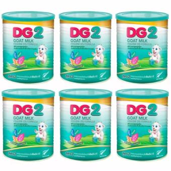 DG-2 Goat Milk Formula ดีจี2 โกลด์ มิลค์ สูตร2นมแพะสำหรับเด็กแรกเกิด - 1 ปี 400 กรัม/   กระป๋อง (6กระป๋อง)