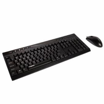 ประเทศไทย (2in1) USB RAPOO (KB-X1710-BK) Black
