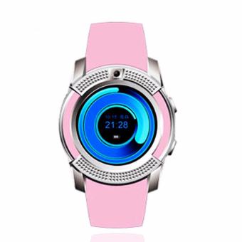 4sshop-นาฬิกาSmart Watch รุ่น V8(สีชมพู) รองรับการใส่ซิม mircoSDมีเมนูภาษาไทย