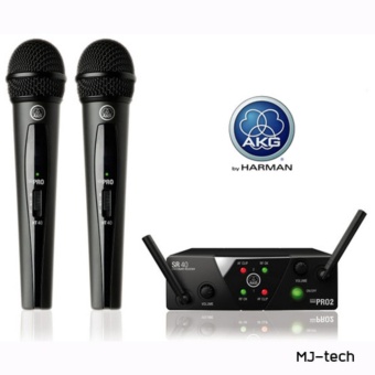 AKG ไมค์ลอยคู่ WMS40 Pro Mini 2 Wireless Microphone - Black