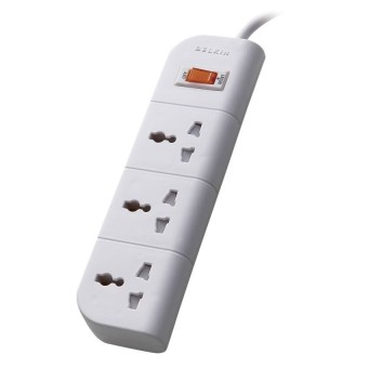 Belkin ปลั๊กไฟ Essential Surge Protector 3 ช่อง 1.8M รุ่น F9E300th1.8M ( White )