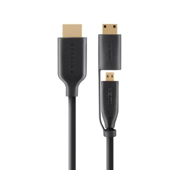 Belkin HDMI-to-HDMI High-Speed with Ethernet Cable 2 Meter - Black Belkin HDMI-to-HDMI High-Speed with Ethernet Cable 2 Meter - Black