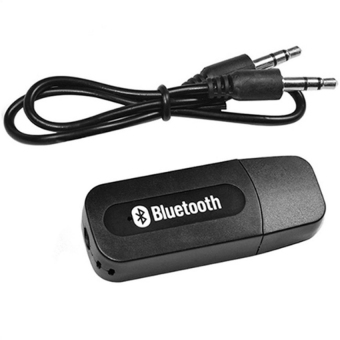 BEST USB Bluetooth Audio Music Wireless Receiver Adapter 3.5mmStereo Audio (Black)