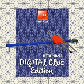 BETA เสาอากาศดิจิตอลทีวี UHF รุ่น HD-9E Digital Blue Edition พร้อมสาย RG-6/u 15 เมตร (สีน้ำเงิน) BETA เสาอากาศดิจิตอลทีวี UHF รุ่น HD-9E Digital Blue Edition พร้อมสาย RG-6/u 15 เมตร (สีน้ำเงิน)