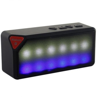 ลำโพงบลูทูธ Bluetooth speaker LED รุ่น x3s (สีดำ)