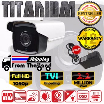 CCTV กล้องวงจรปิด ทรงกระบอก Full HD 2.2 MP ล้านพิกเซล TVI EXIR แบบใหม่ 2017 กล้อง 720p / 960p / 1080p เลนส์ 4mm ฟรีอะแดปเตอร์ ฟรีขายึดกล้อง ( DS-2CE16D7T / DS-2CE16D0T / DS-2CE16D1T )