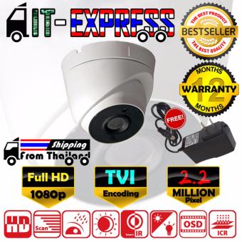 CCTV กล้องวงจรปิด โดม Full HD 2.2 MP ล้านพิกเซล TVI EXIR แบบใหม่ 2017 กล้อง 720p / 960p / 1080p เลนส์ 4mm ฟรีอะแดปเตอร์ ( DS-2CE56D0T / DS-2CE56D1T / DS-2CE56D1T-IT3 )