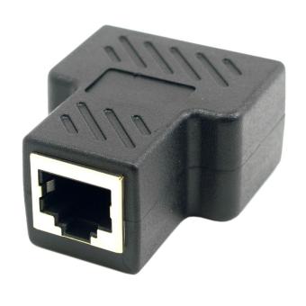 CY UT-004 Cat6 RJ45 8P8C to Dual RJ45 Splitter Network Adapter -Black - intl CY UT-004 Cat6 RJ45 8P8C to Dual RJ45 Splitter Network Adapter -Black - intl