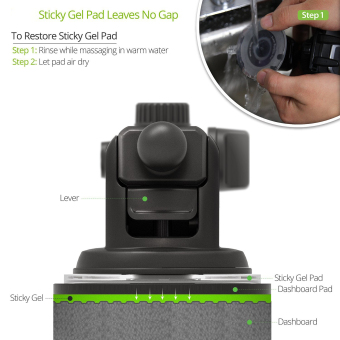 Easy One Touch 3 (V2.0) Car Mount Universal Phone Holder For IPhone7 Plus 6s Plus SE Samsung Galaxy S7 Edge S6 Edge Note 5- RetailPackaging- Black - Intl July 2018 - 4 Easy One Touch 3 (V2.0) Car Mount Universal Phone Holder for iPhone7 Plus 6s Plus SE Samsung Galaxy S7 Edge S6 Edge Note 5- RetailPackaging- Black - intl - 4