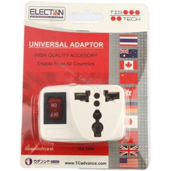 ประเทศไทย Electon ปลั๊กแปลงอนเกประสงค์ Universal Adapter มี 5 สี รองรับหัวปลั๊ก 18 แบบ x 1 ชิ้น