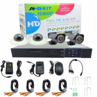 Gateway CCTV ชุดกล้องวงจรปิด 4 กล้อง สีขาว/สีดำ Gateway CCTV ชุดกล้องวงจรปิด 4 กล้อง สีขาว/สีดำ