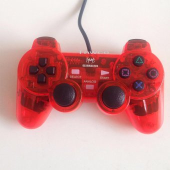 GearMaster Dual Shock Usb Analog Cotroller Talon จอยเกมส์คอมพิวเตอร์ รุ่น GMC-042 (สีแดง)Red