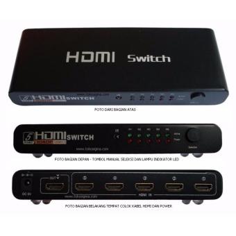 HDMI switch SELECTED full hd 3D เข้า5ออก1