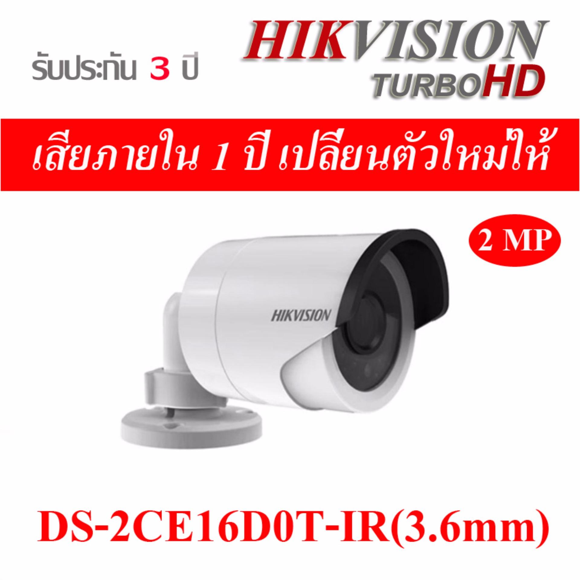 Hikvision HDTVI DS-2CE16D0T-IR 2MP Lens 3.6 mm Hikvision HDTVI DS-2CE16D0T-IR 2MP Lens 3.6 mm